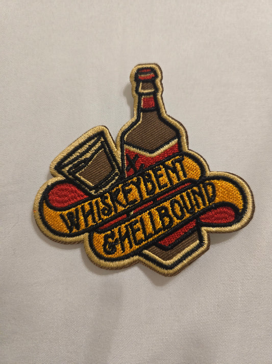 Whiskey Bent Iron-On PATCH - Texas Transfers and Designs