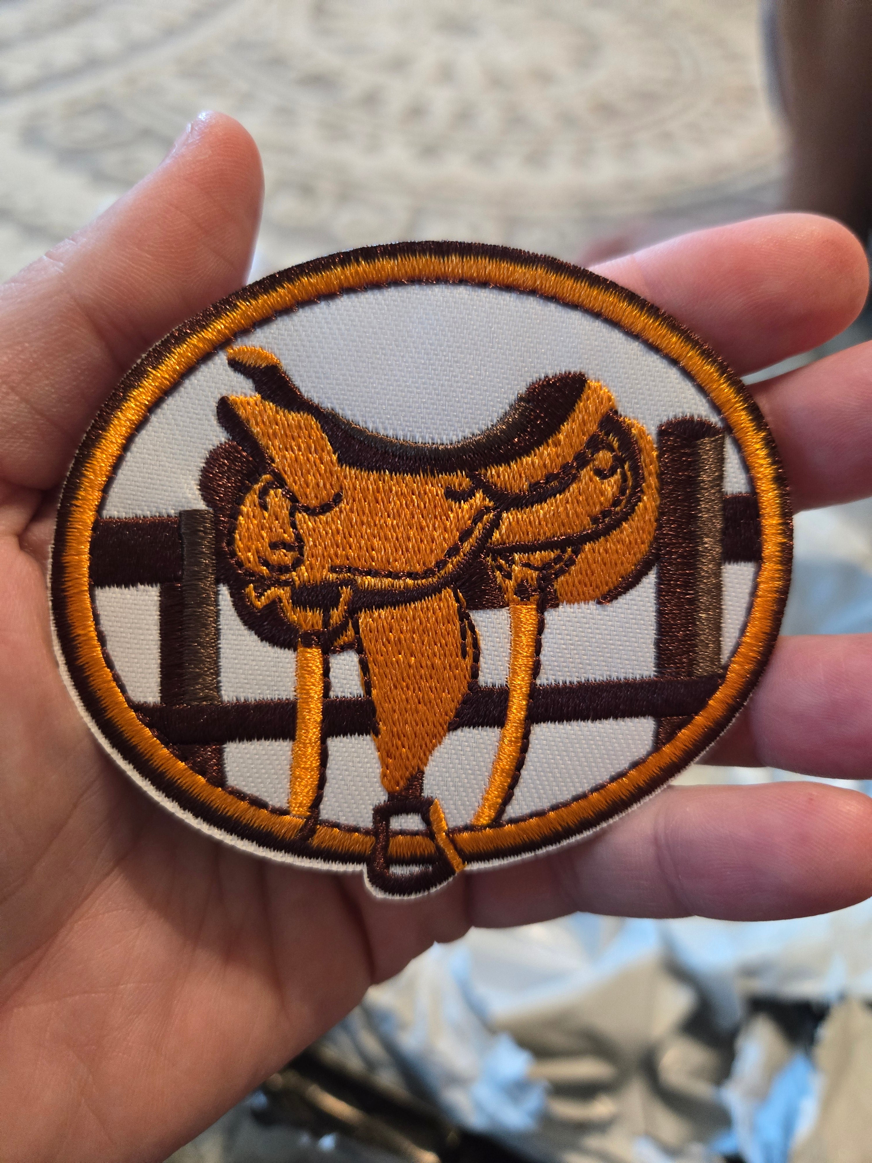 DISCONTINUED Saddle Brown Iron On PATCH Texas Transfers And Designs DISCONTINUED Saddle Brown Iron On PATCH Texas Transfers And Designs