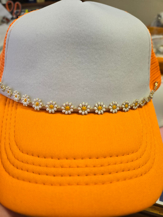 Daisy Gold Hat Chain - Texas Transfers and Designs