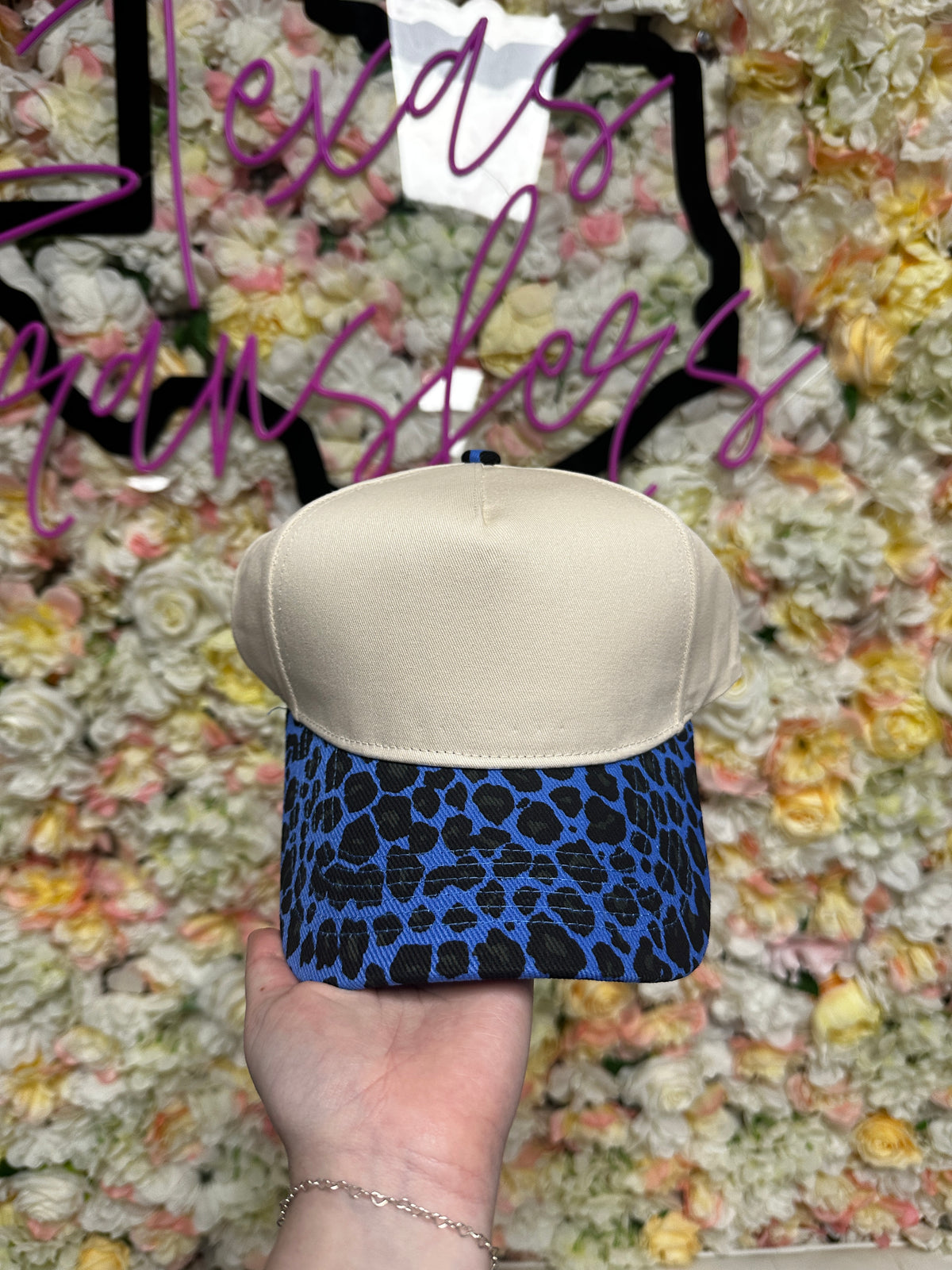 Colorful Leopard Brim Canvas Blank Hats (MULTIPLE OPTIONS)