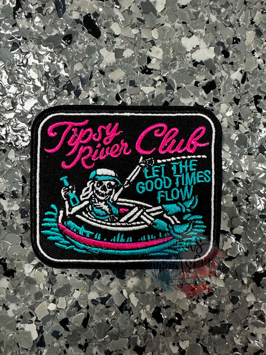 Tipsy River Club Iron-On Patch
