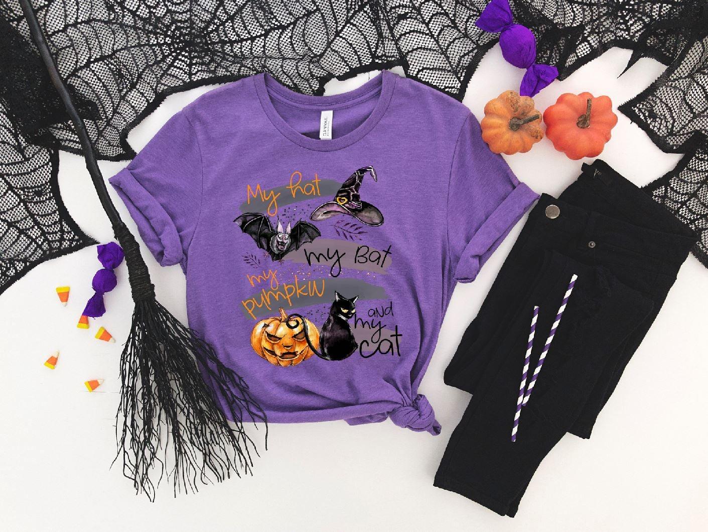 My Hat My Bat My Pumpkin My Cat DTF - Texas Transfers and Designs