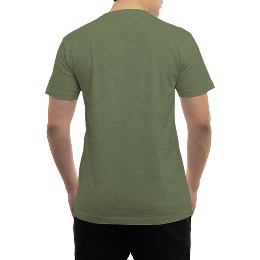 Heather Military Green Blank T-Shirt - Texas Transfers and Designs