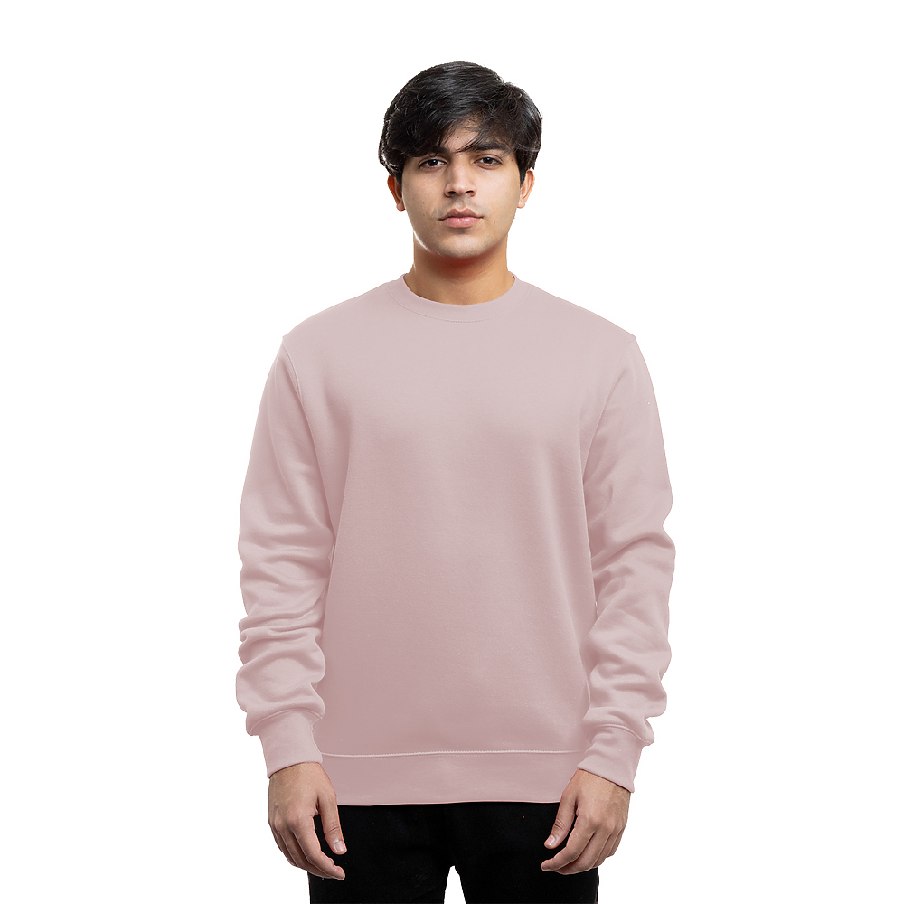 Powder Pink Crewneck Sweatshirt - Texas Transfers and Designs