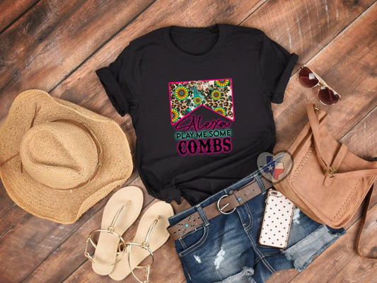 Alexa Play Me Some Combs DTF - Texas Transfers and Designs
