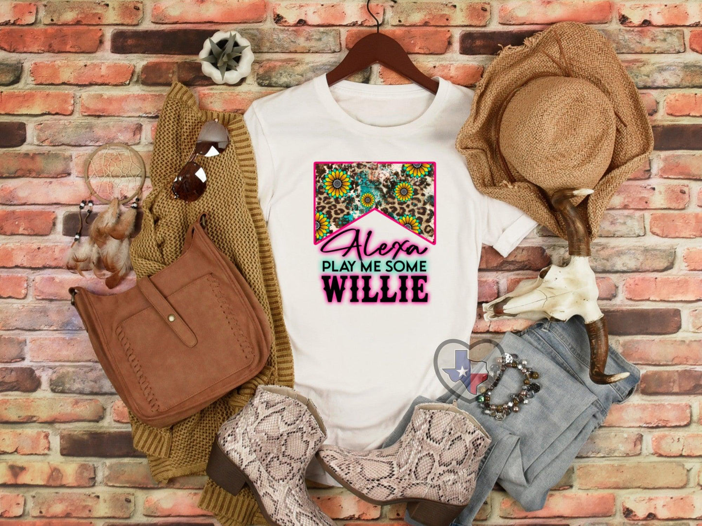 Alexa Play Me Some Willie DTF - Texas Transfers and Designs