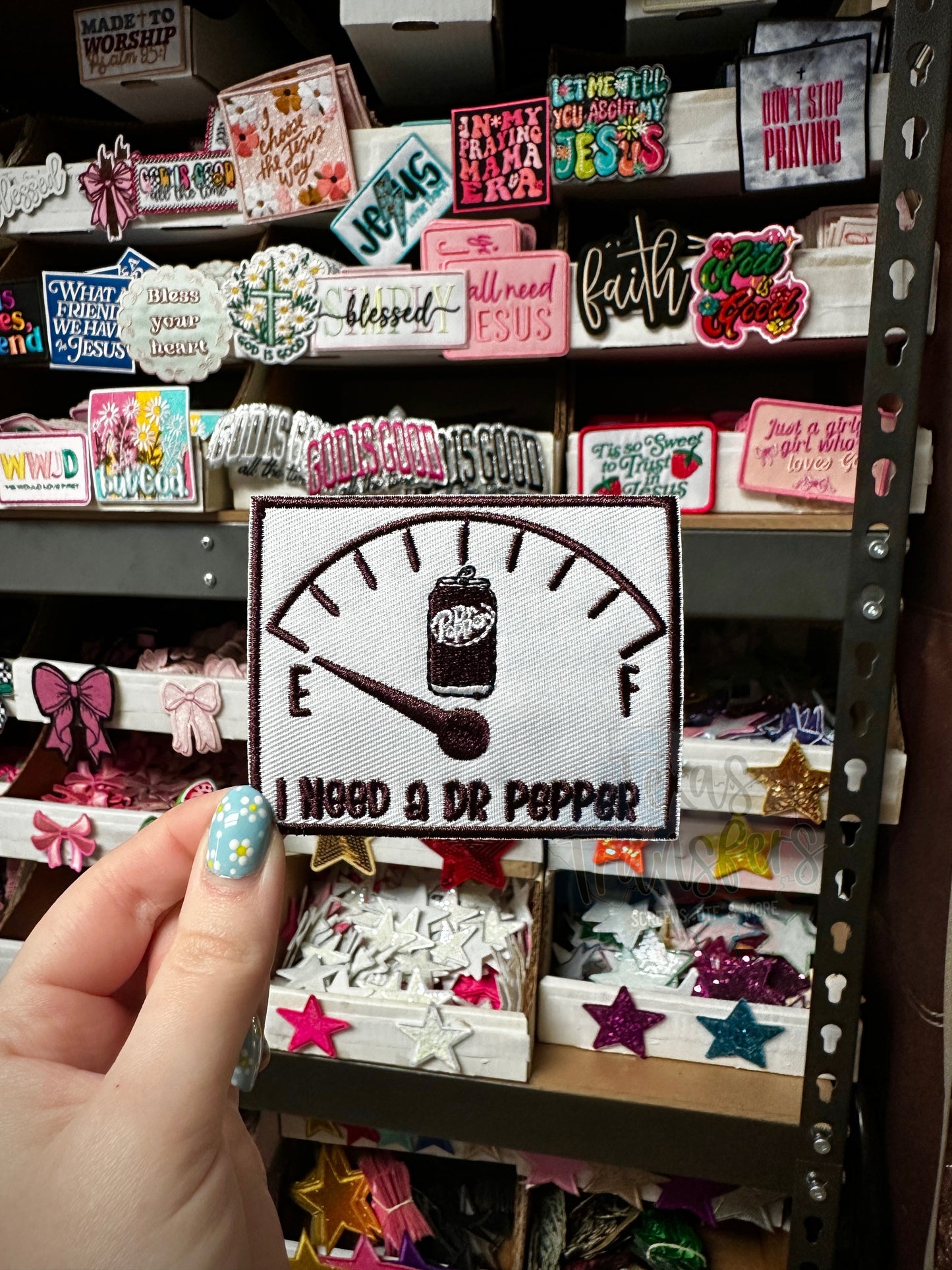 I Need a Dr. Pep Iron-On PATCH - Texas Transfers and Designs