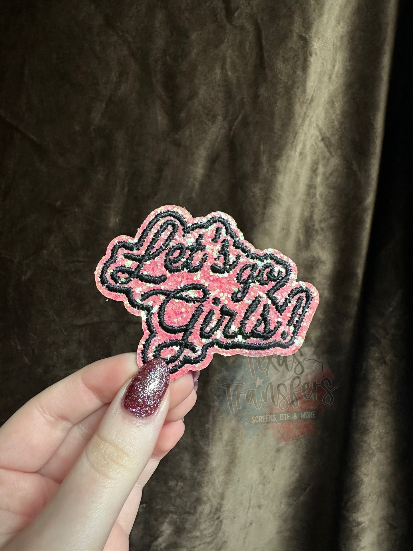 Let's Go Girls Hot Pink Iron-On PATCH (Multiple Options)