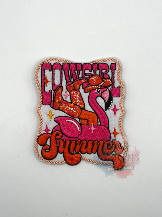 Cowgirl Summer Iron-On PATCH *DISCONTINUED* - Texas Transfers and Designs