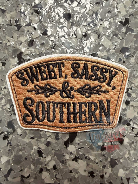 Sweet, Sassy, & Southern Iron-On Patch - Texas Transfers and Designs