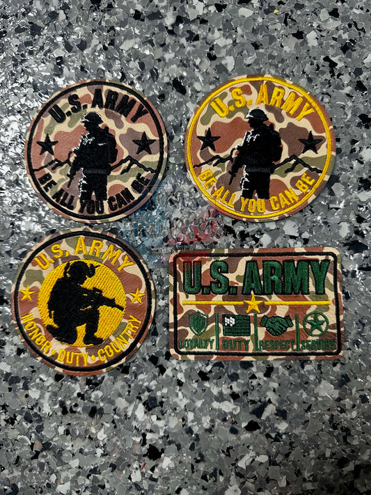 "U.S. Army" Iron-On Patch (Multiple Options)