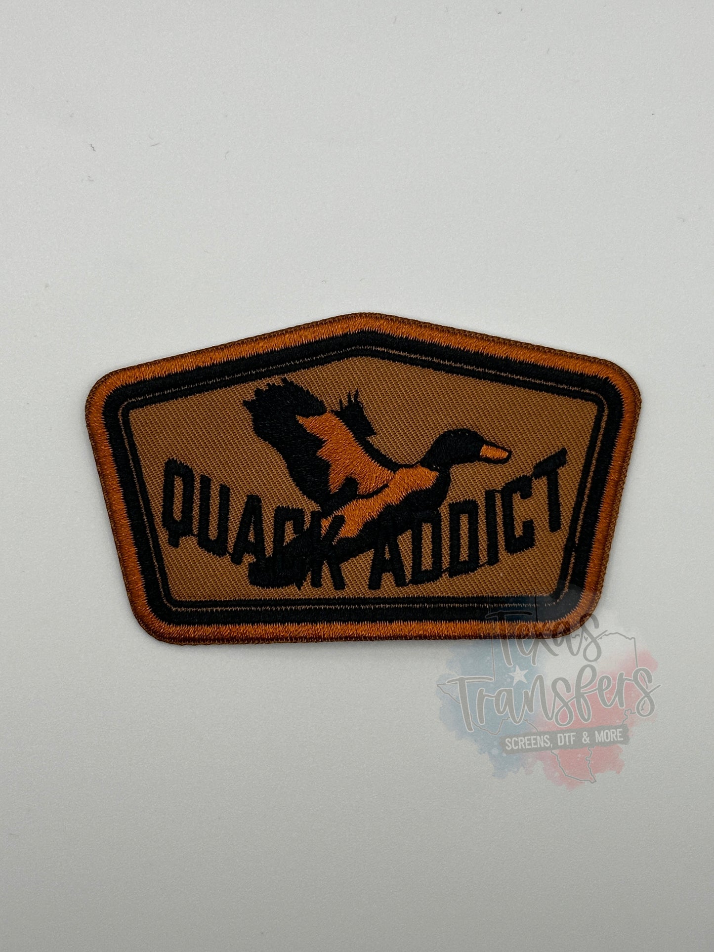 Quack Addict Iron-On PATCH - Texas Transfers and Designs
