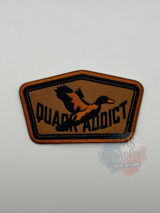 Quack Addict Iron-On PATCH - Texas Transfers and Designs