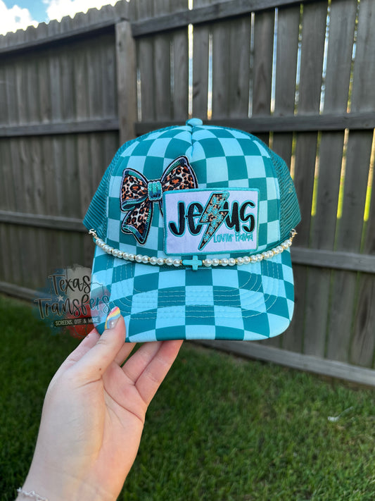 Jesus Lovin’ Mama *Completed Hat* - Texas Transfers and Designs