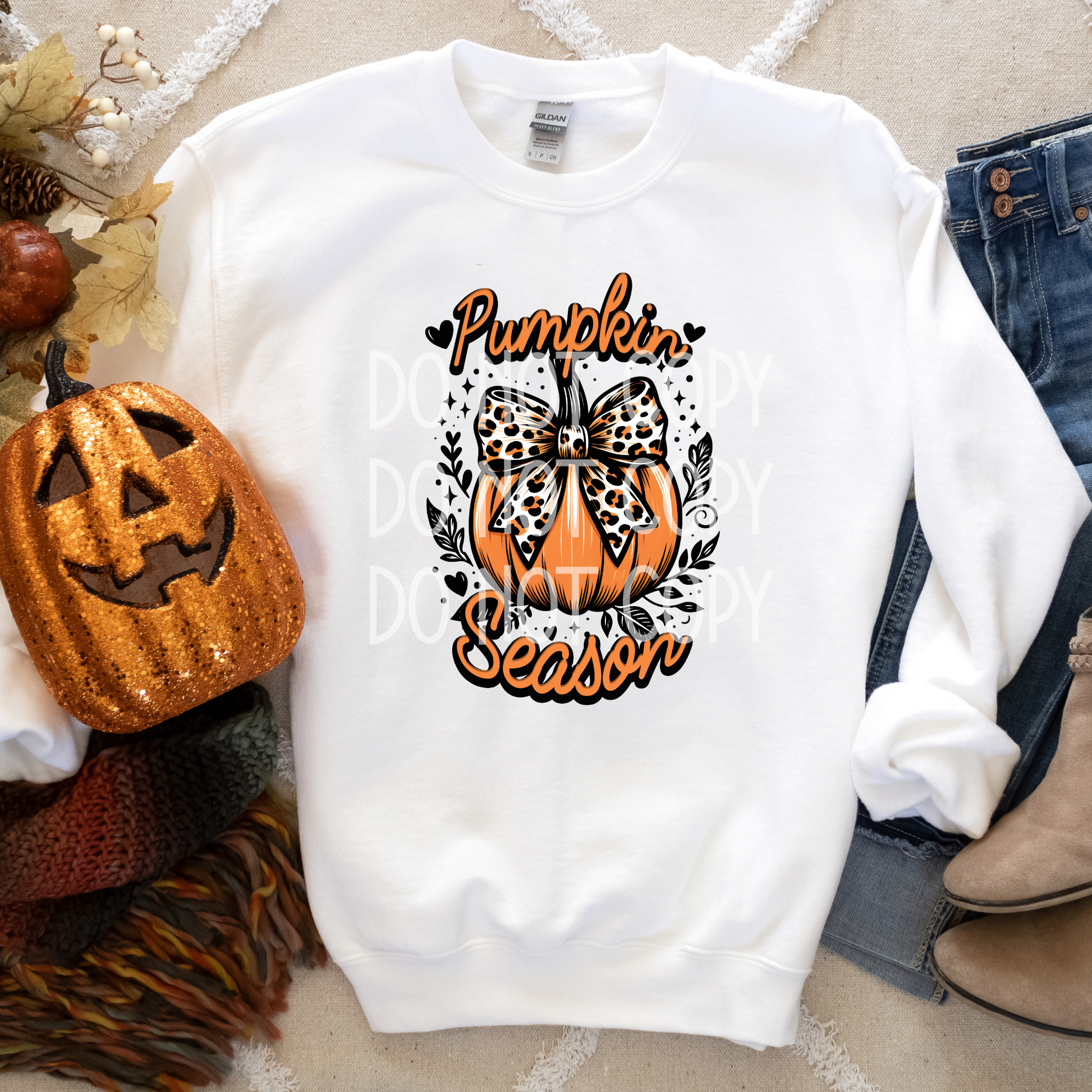 Pumpkin Season DTF - Texas Transfers and Designs