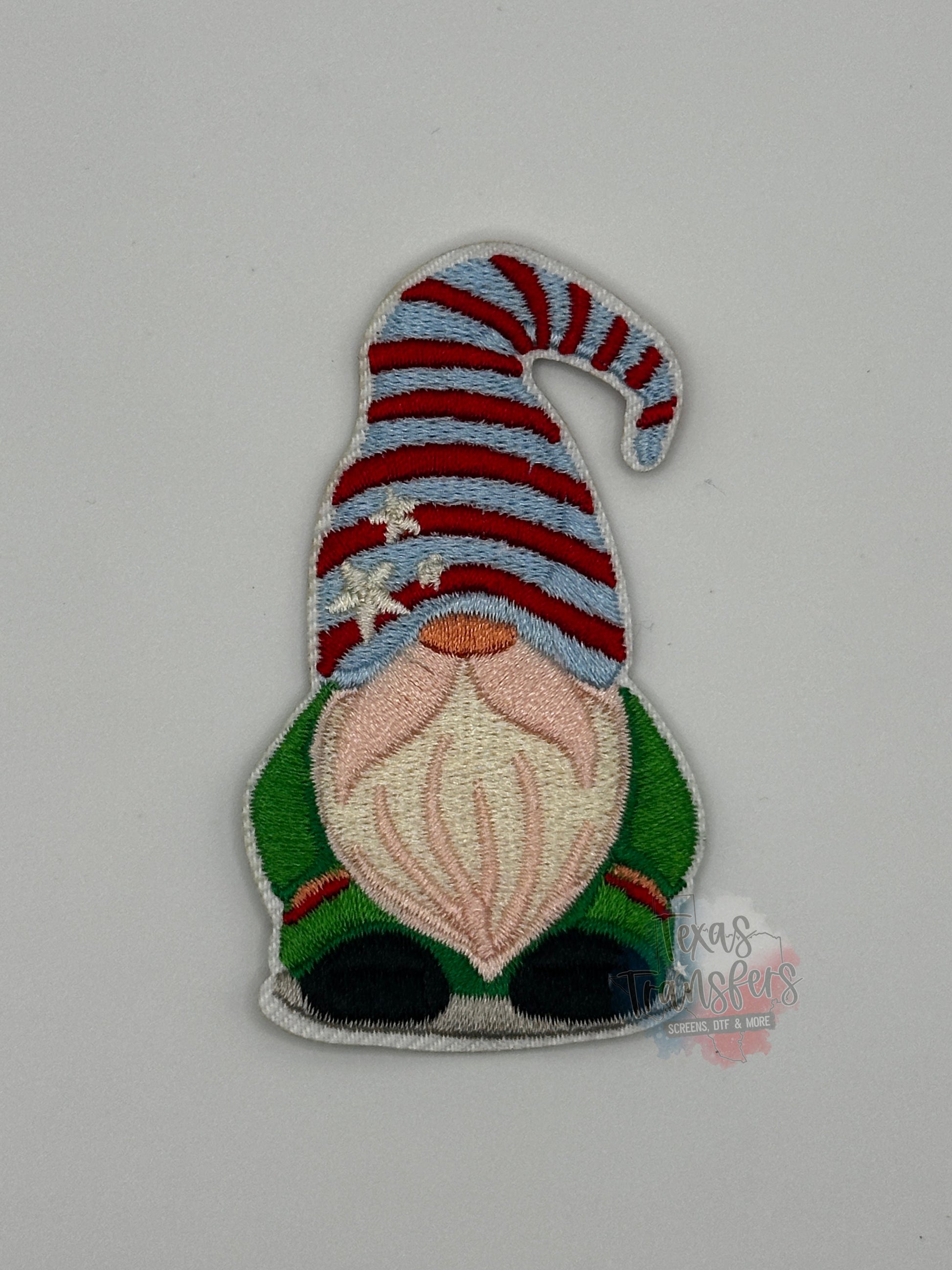 Christmas Gnome Iron-On PATCH (Multiple Options) - Texas Transfers and Designs