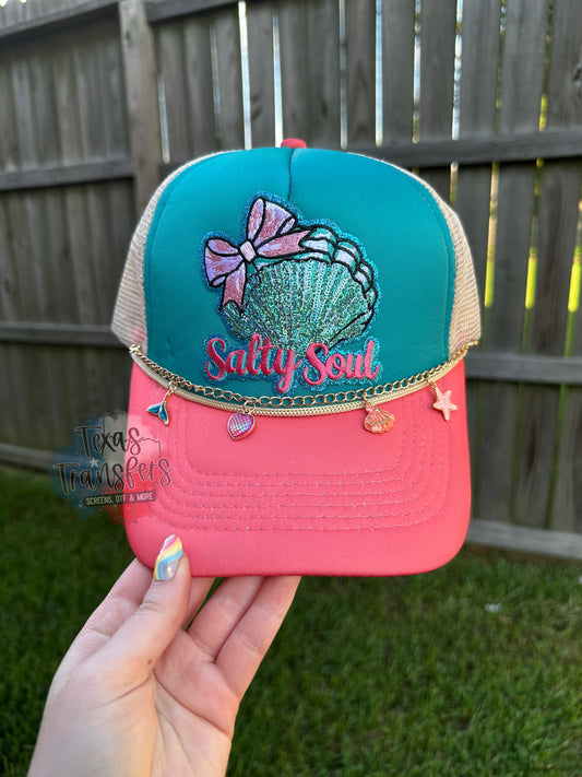 Salty Soul *Completed Hat* - Texas Transfers and Designs