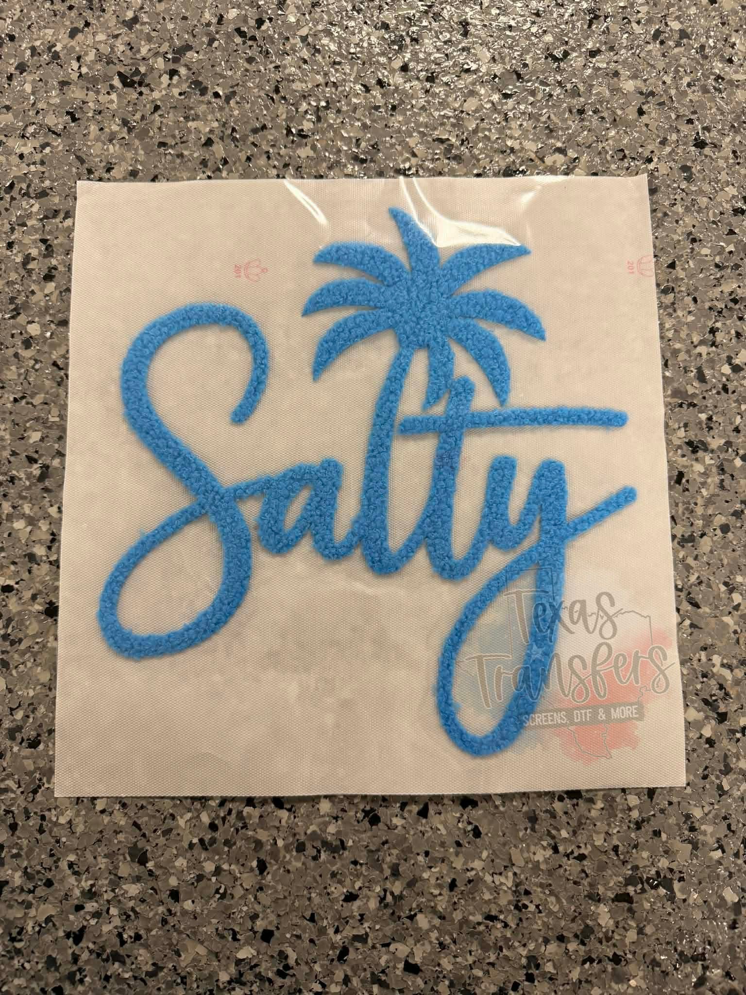 Salty Chenille XL Iron- On Patch - Texas Transfers and Designs