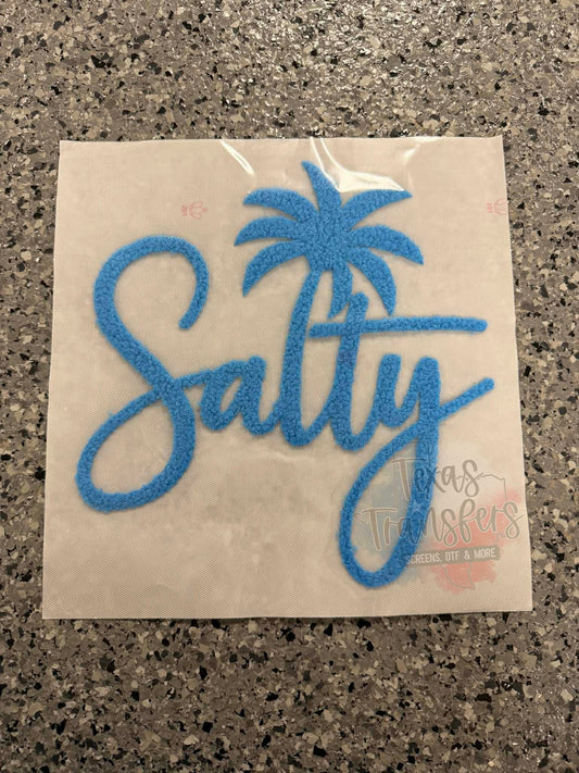 Salty Chenille XL Iron- On Patch - Texas Transfers and Designs