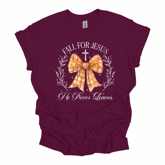 Fall For Jesus Bow DTF - Texas Transfers and Designs