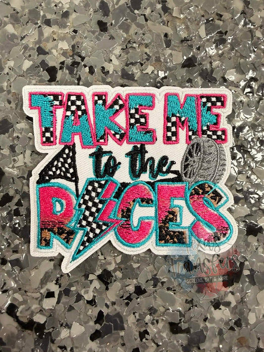 Take Me to the Races Iron-On Patch - Texas Transfers and Designs