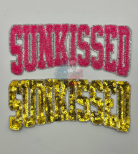 Sunkissed Sequin 5.5" Iron-On PATCH - Texas Transfers and Designs