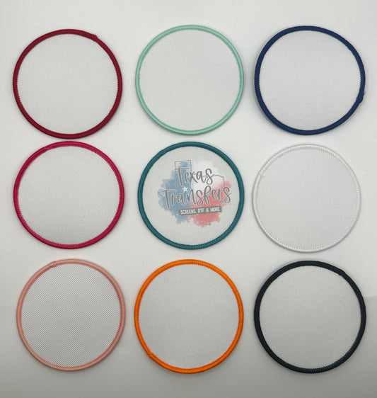 2.75” Blank Sublimation Patches (CIRCLE) Iron-On PATCH