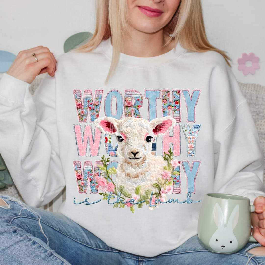 Worthy is the Lamb DTF - Texas Transfers and Designs