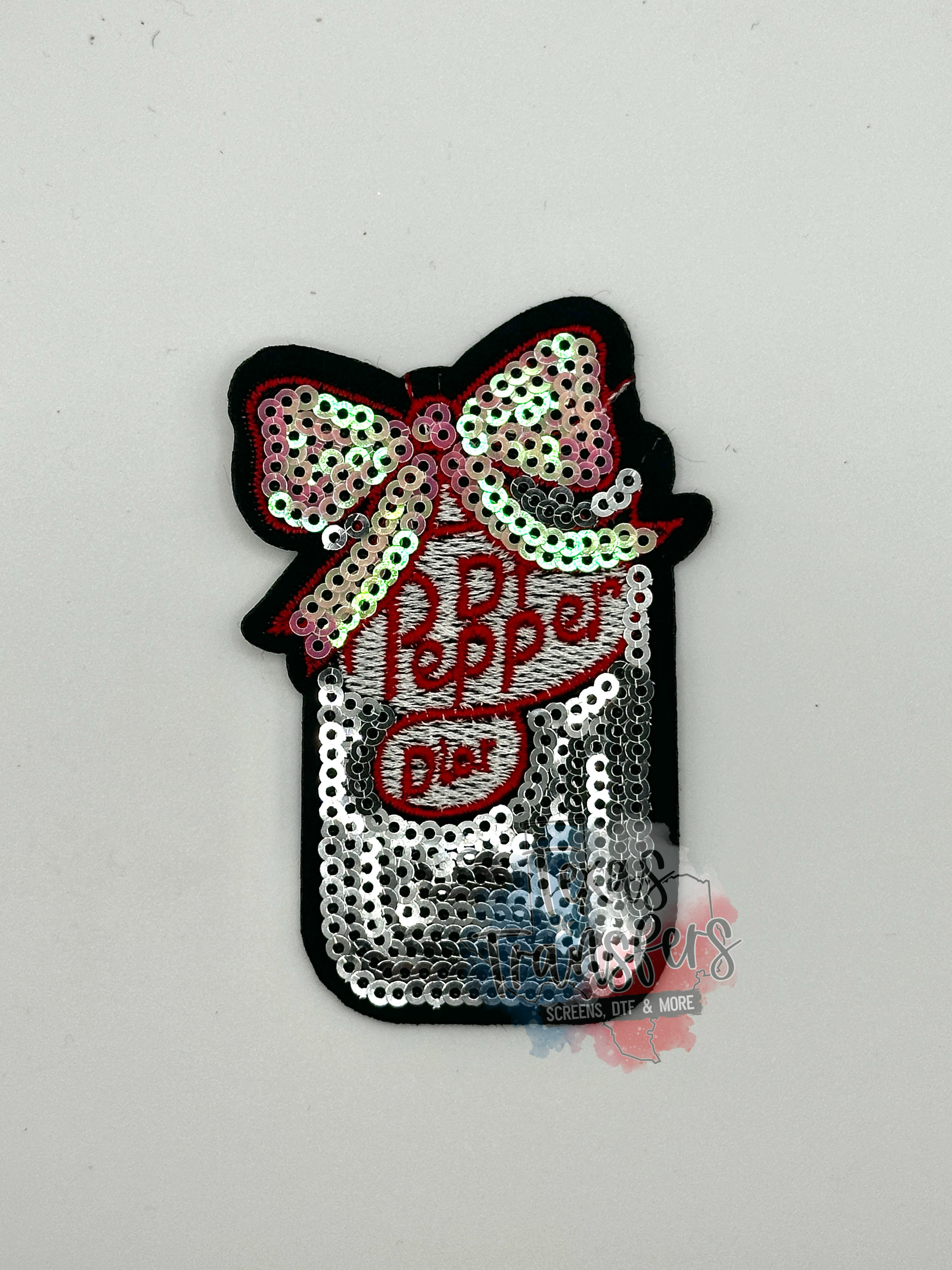 Sequin Canned Drinks (Multiple Options) Iron-On PATCH - Texas Transfers and Designs