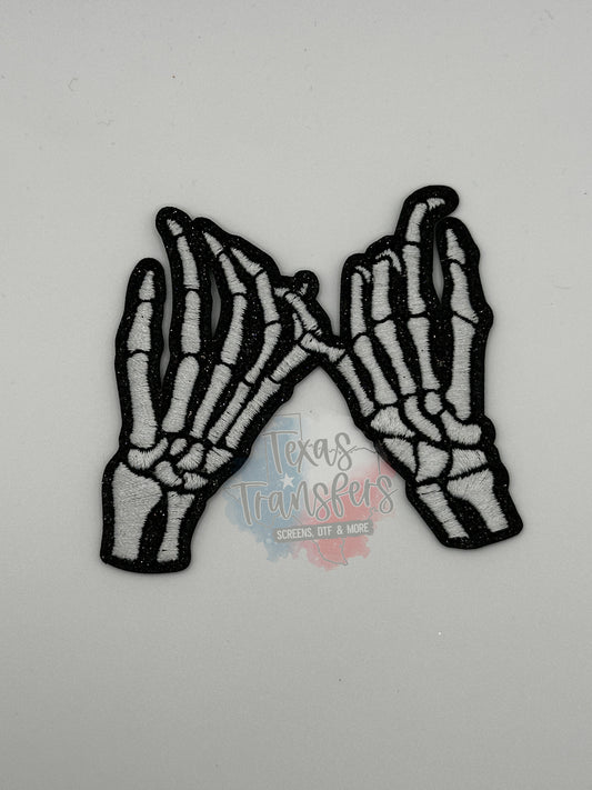 Skeleton Pinky Promise Iron-On PATCH - Texas Transfers and Designs