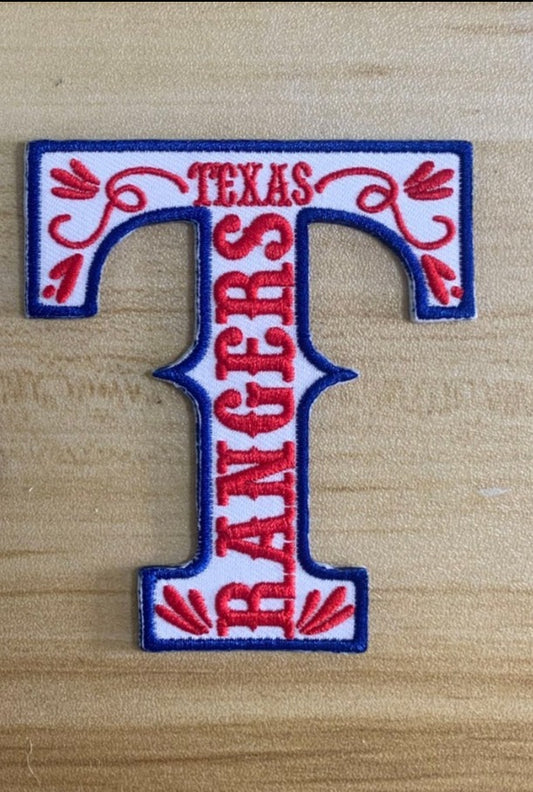 Texas Baseball T Iron-On Patch