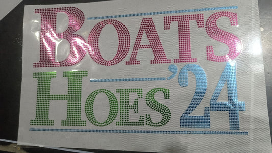 Boats and Hoes Spangle Transfer - Texas Transfers and Designs