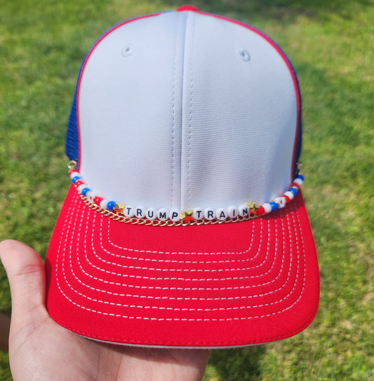 Trump Train Hat Chain - Texas Transfers and Designs