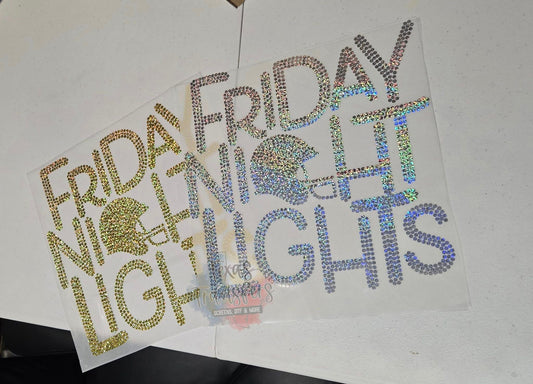 Friday Night Lights Spangle Transfer