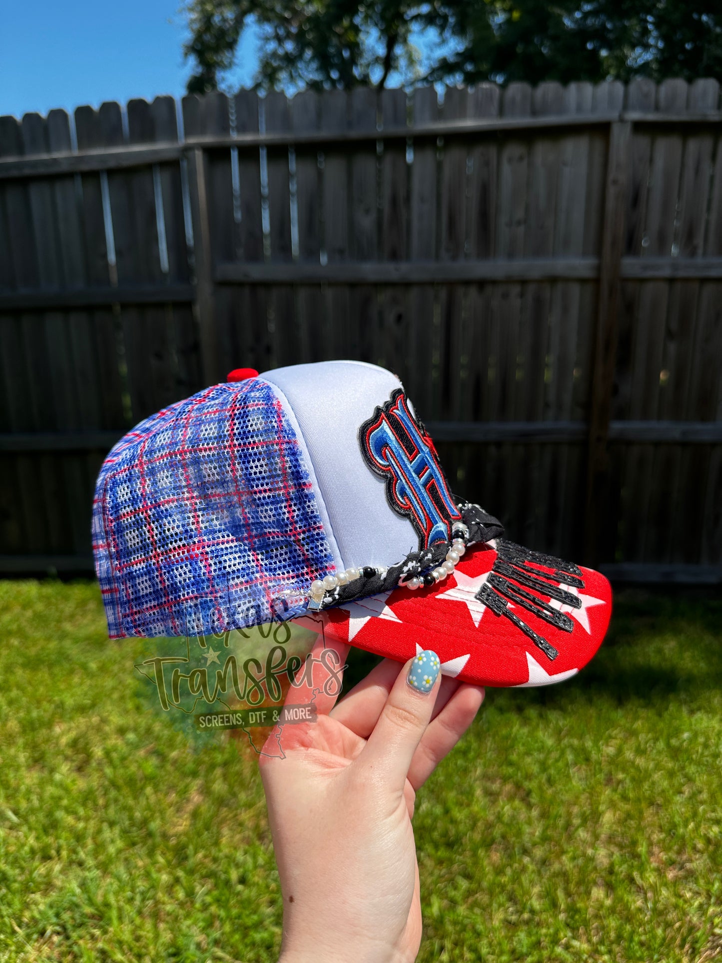Houston Football *Completed Hat* - Texas Transfers and Designs