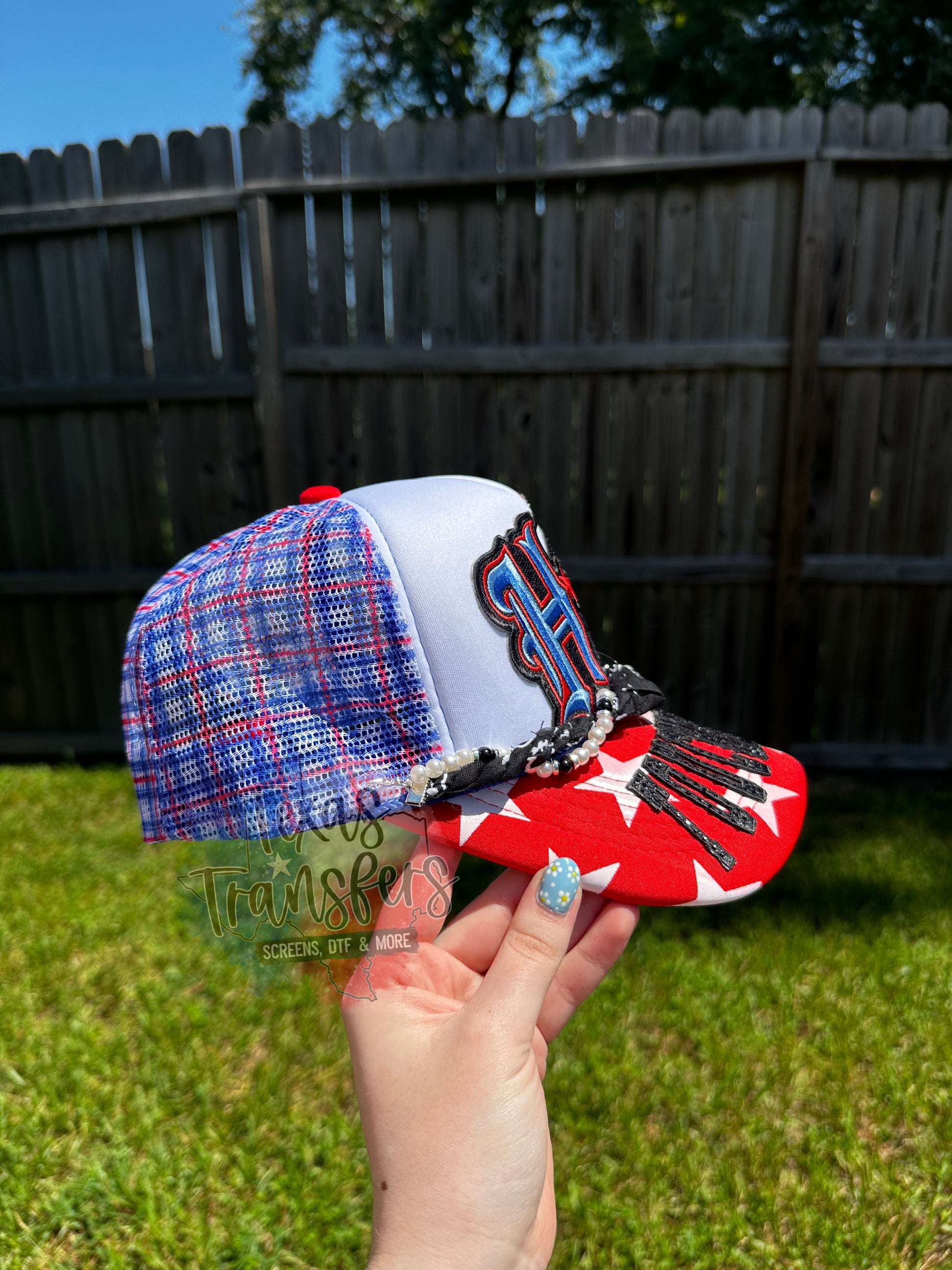 Houston Football *Completed Hat* - Texas Transfers and Designs