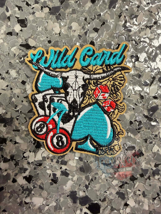 Wild Card Iron-On Patch - Texas Transfers and Designs
