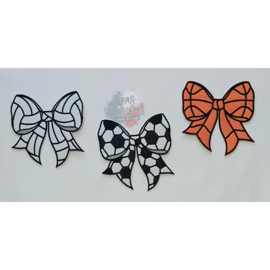 Sports Bows Iron-On Patch - Texas Transfers and Designs