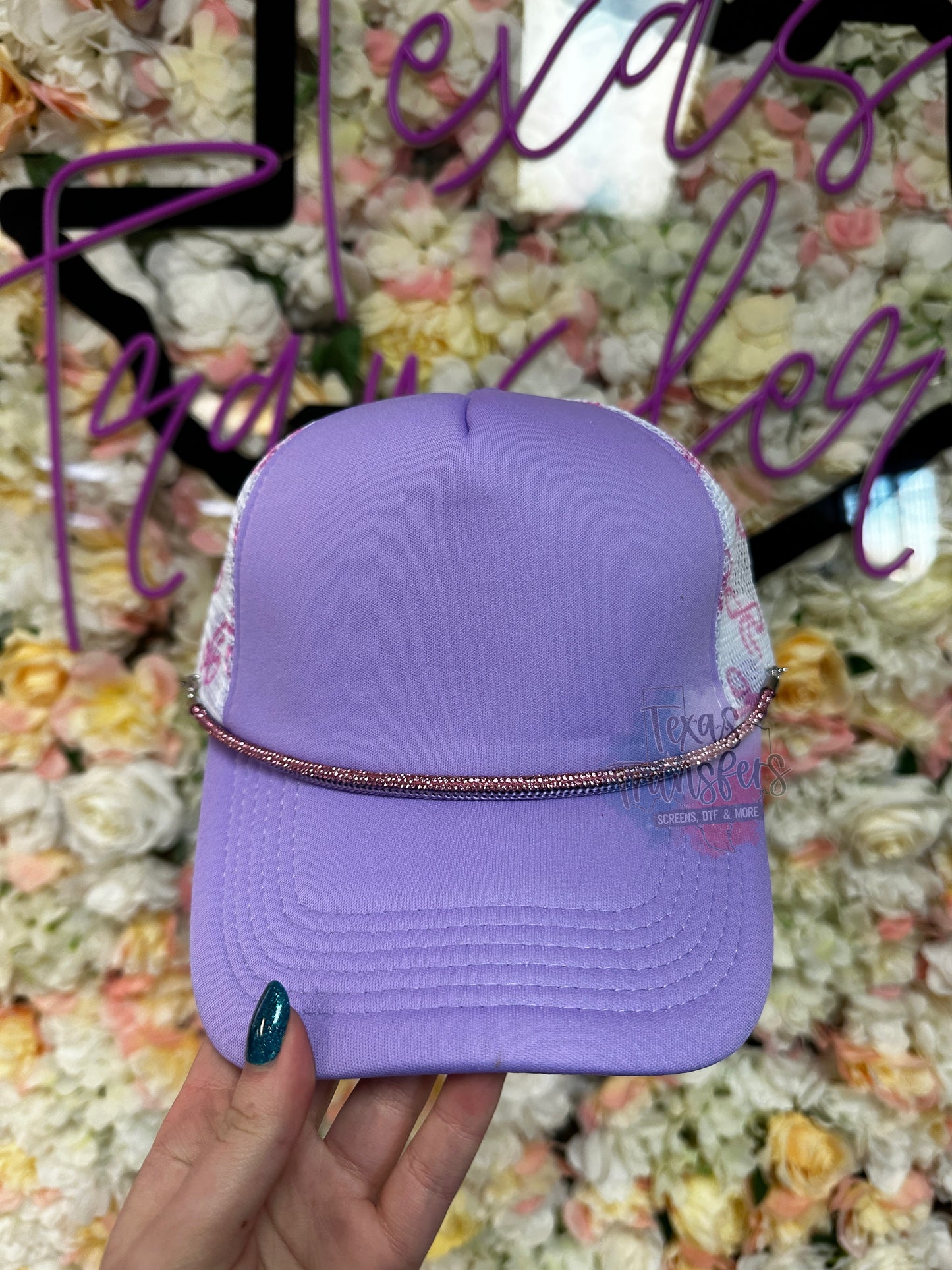 Sparkly Stone Hat Chains (Multiple Options) - Texas Transfers and Designs