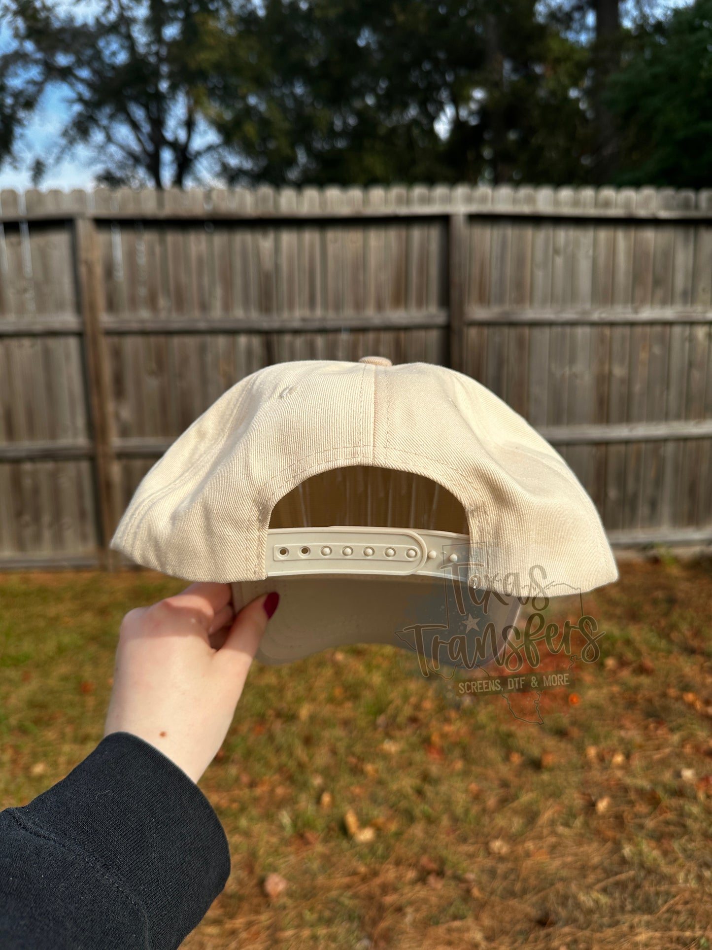 Taupe Canvas Brim Blank Hat - Texas Transfers and Designs