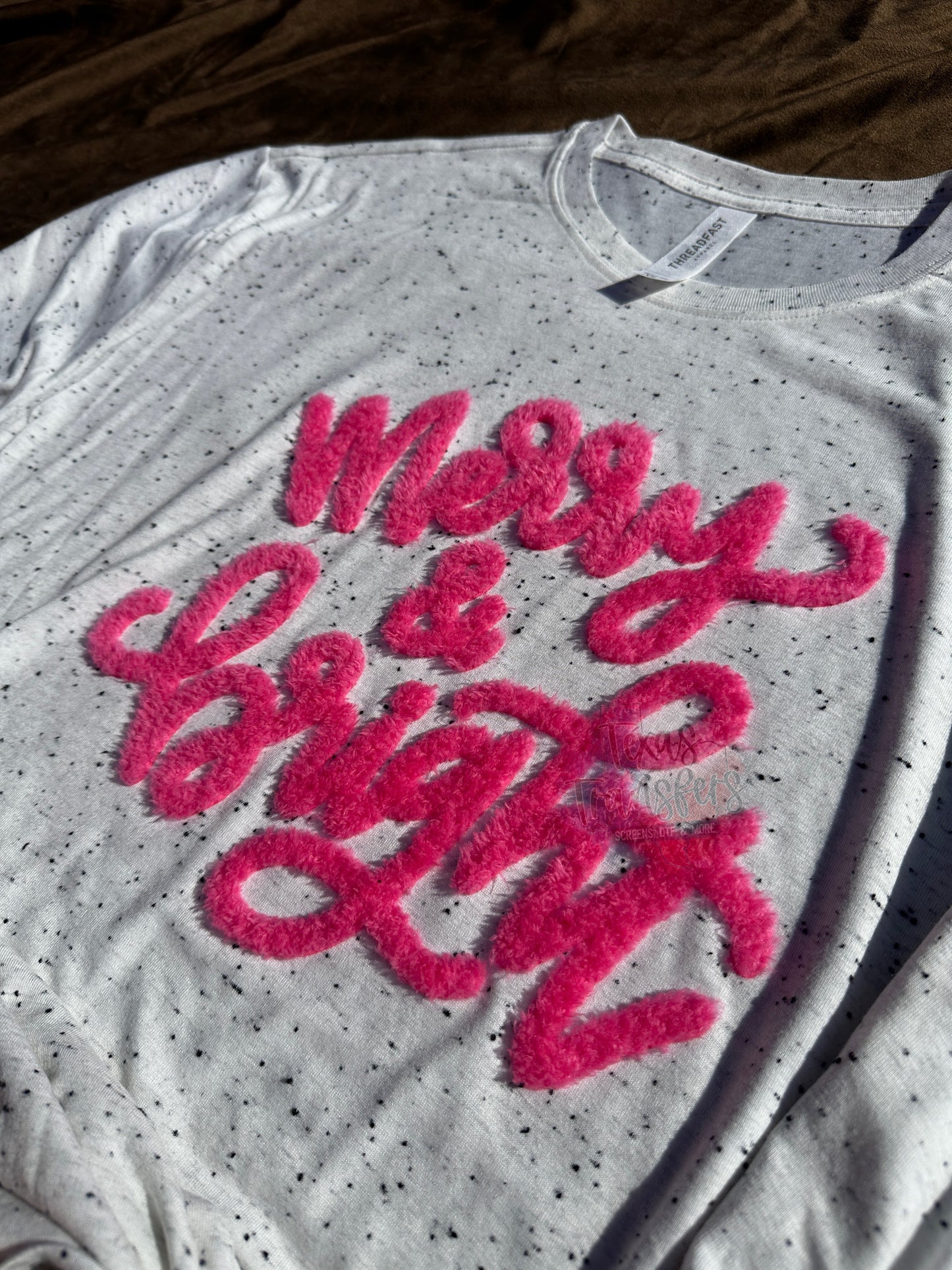 RESTOCKING 12/5 Fluffy Fuzzy XL Christmas Iron-On Patch (Multiple Options)