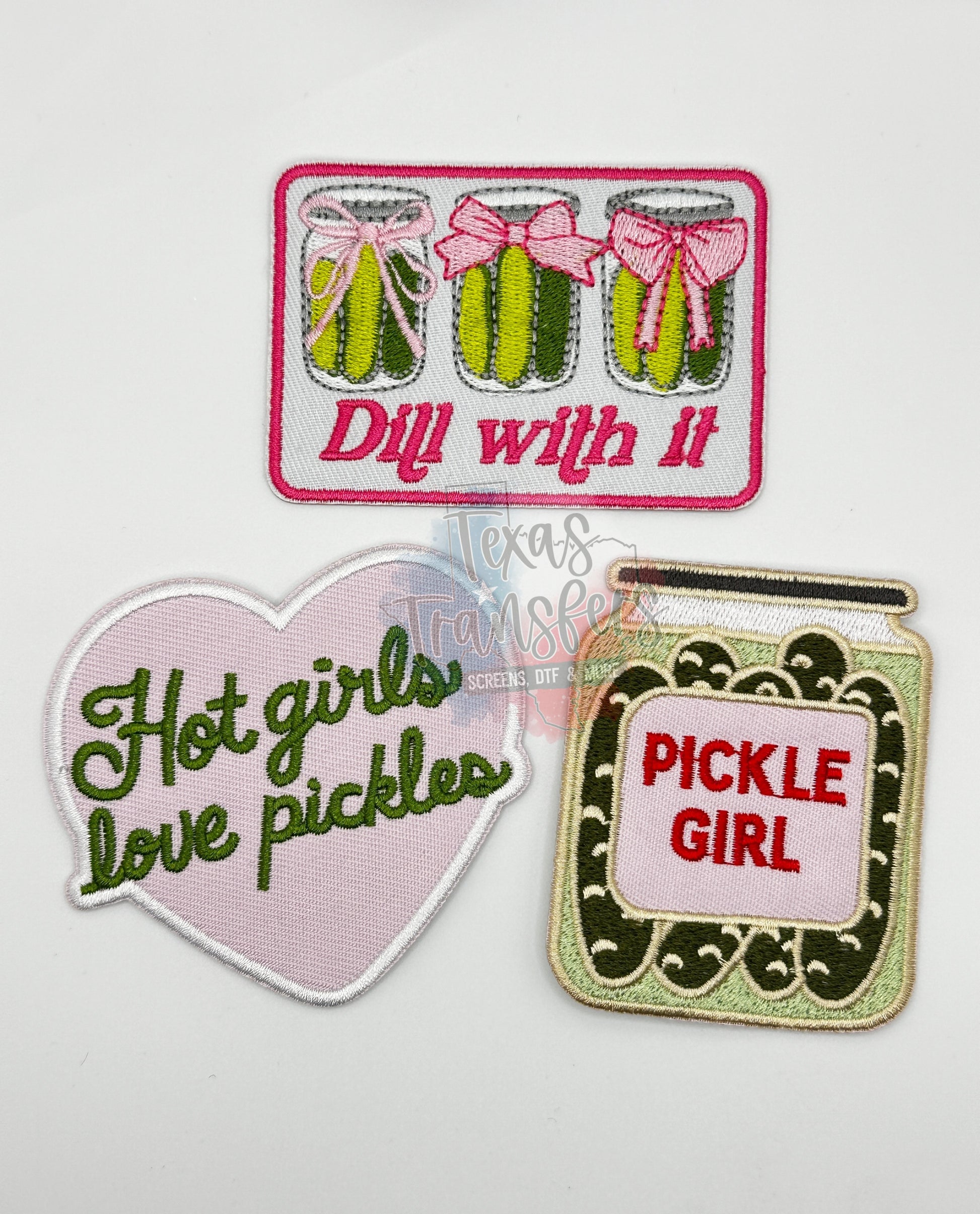 Pickle Girl Iron-On Patch - Texas Transfers and Designs