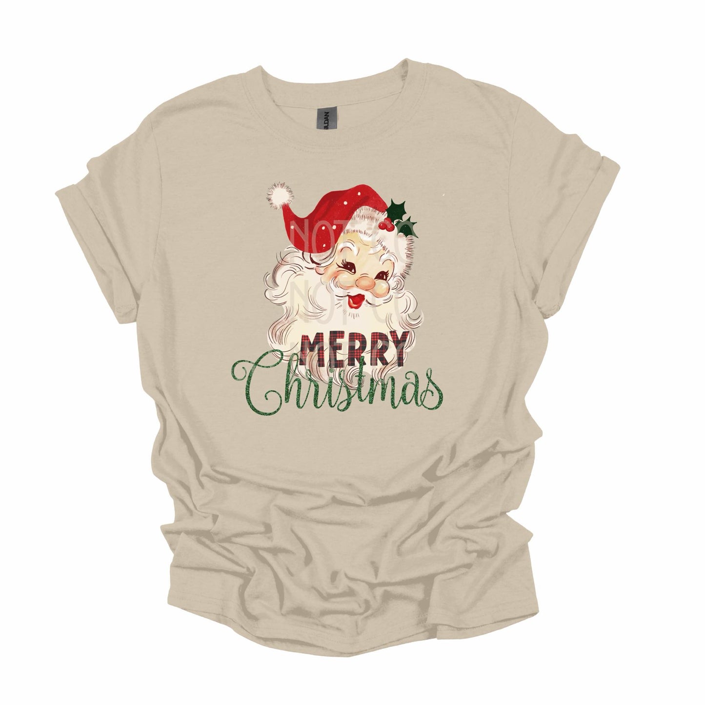 Merry Christmas Santa (Lash Extensions) DTF - Texas Transfers and Designs