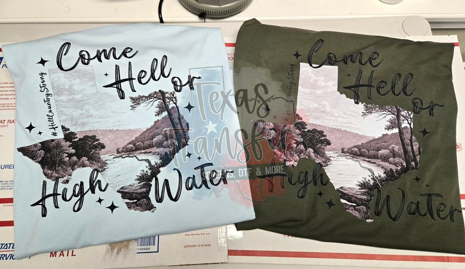 Come Hell or High Water T-Shirt *ALL PROCEEDS DONATED* - Texas Transfers and Designs