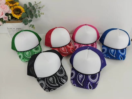 Rhinestone Bandana Premium Trucker Hat - Texas Transfers and Designs