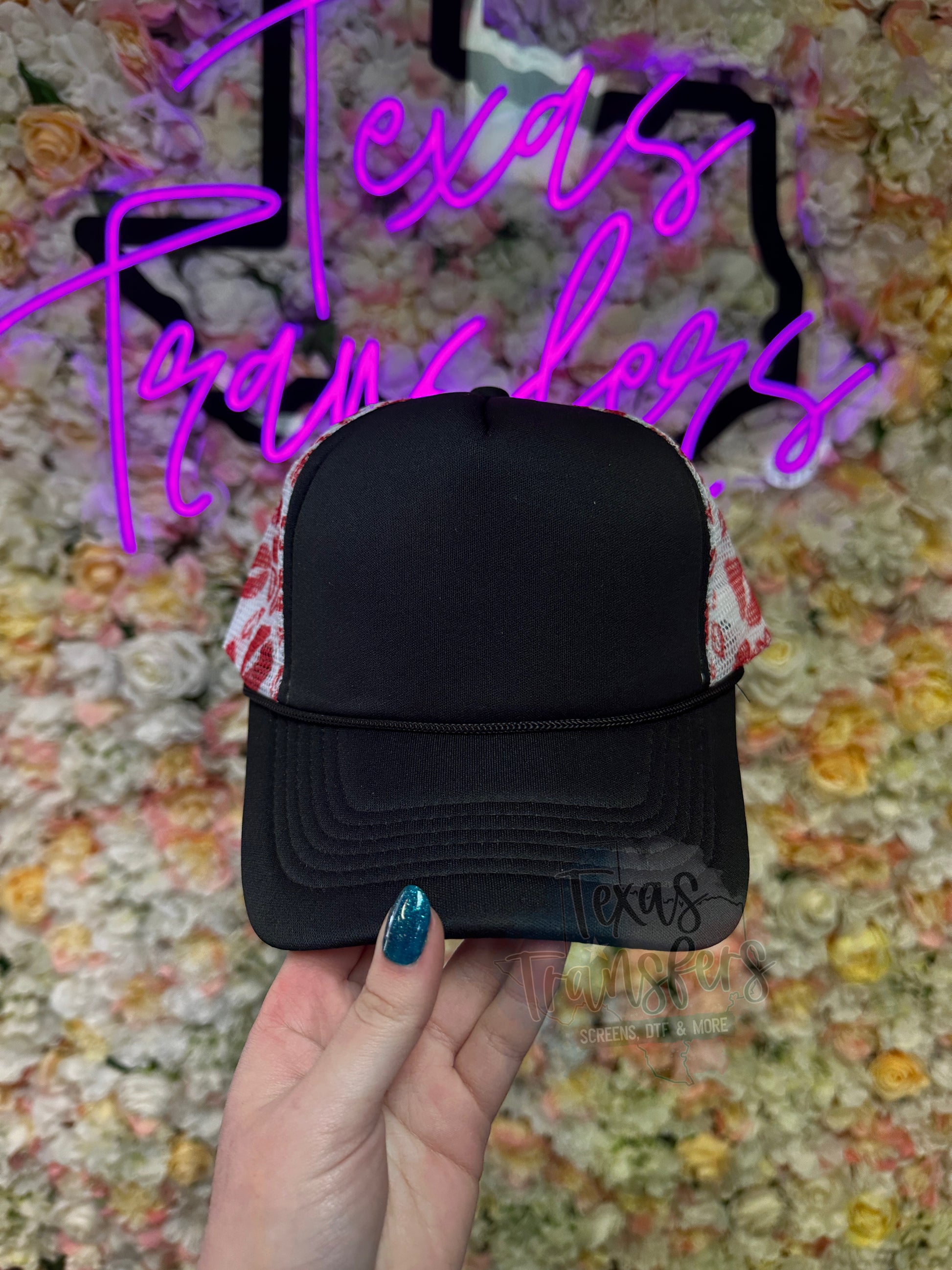 Kisses Trucker Hat - Texas Transfers and Designs