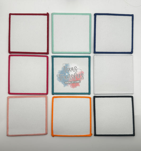 2.75” Blank Sublimation Patches (SQUARE) Iron-On PATCH