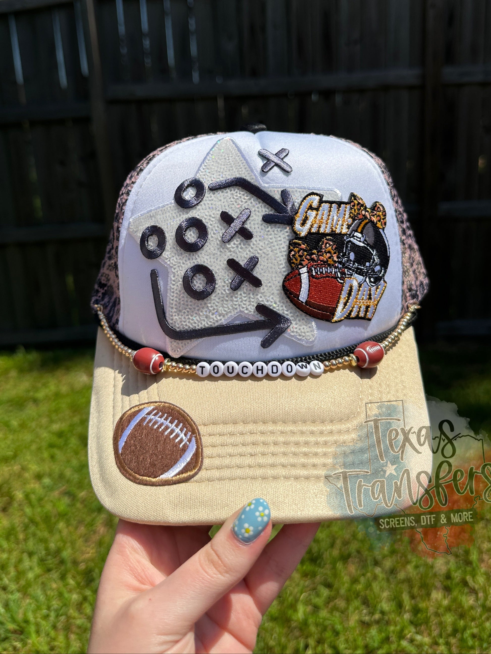 Football Run Play Book Iron-On PATCH - Texas Transfers and Designs