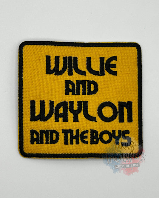 Willie and Waylon and The Boys Iron-On PATCH - Texas Transfers and Designs