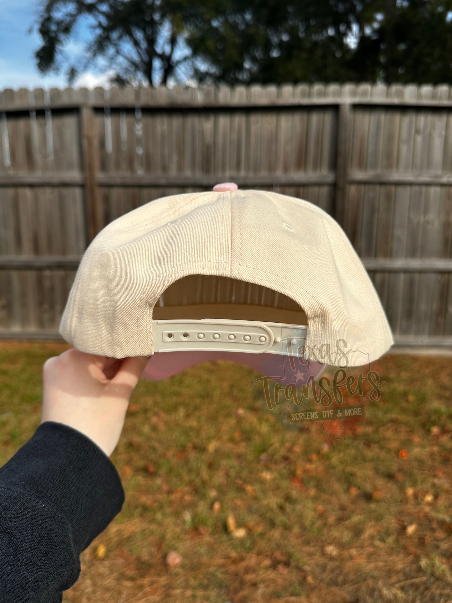 Pink Canvas Brim Blank Hat